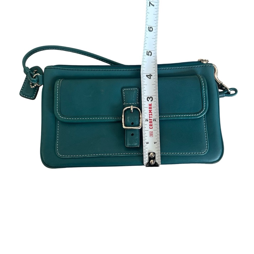Vintage‎ Coach Wristlet/Clutch teal y2k - Picture 7 of 7